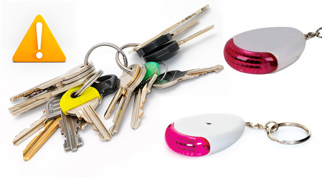 Key Finder - hľadač kľúčov - 2 ks za 7,95€ (vrátane poštovného a balného).