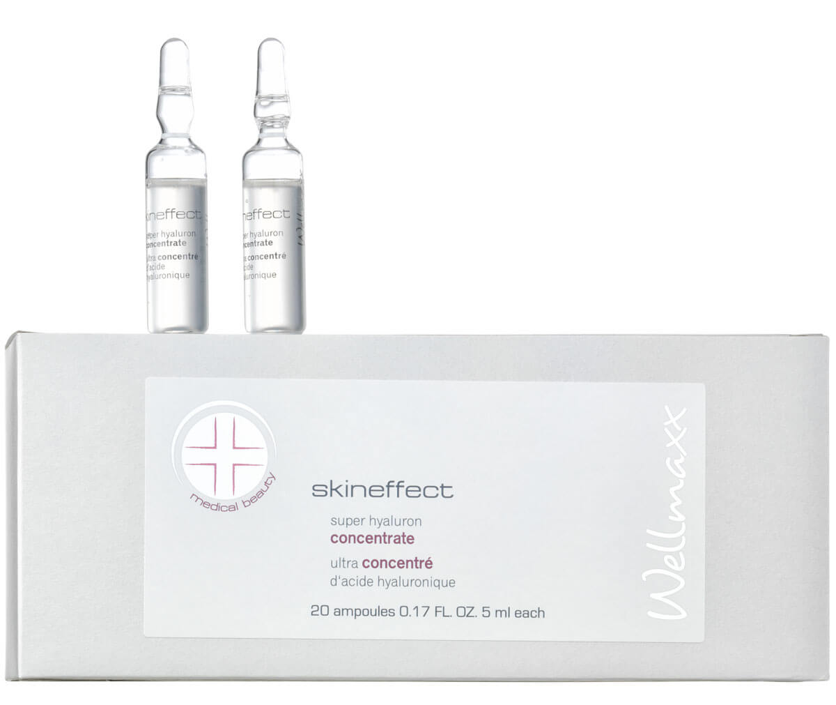 Wellmaxx Skineffect sensitive super hyaluron concentrate 20 ampuliek x 5 ml
