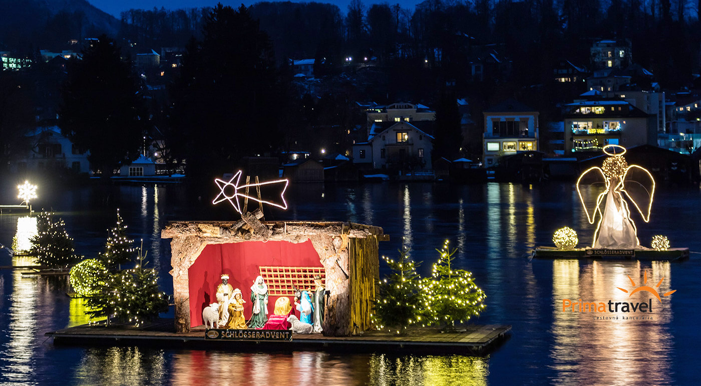 Romantický advent na jazere Traunsee, vodný zámok Orth a vianočné trhy v Sankt Pölten