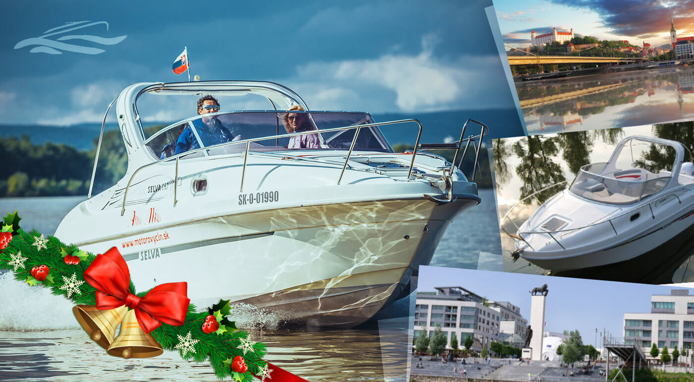 Plavba po Dunaji na motorovom člne pre 6 osôb - perfektný tip na vianočný darček!