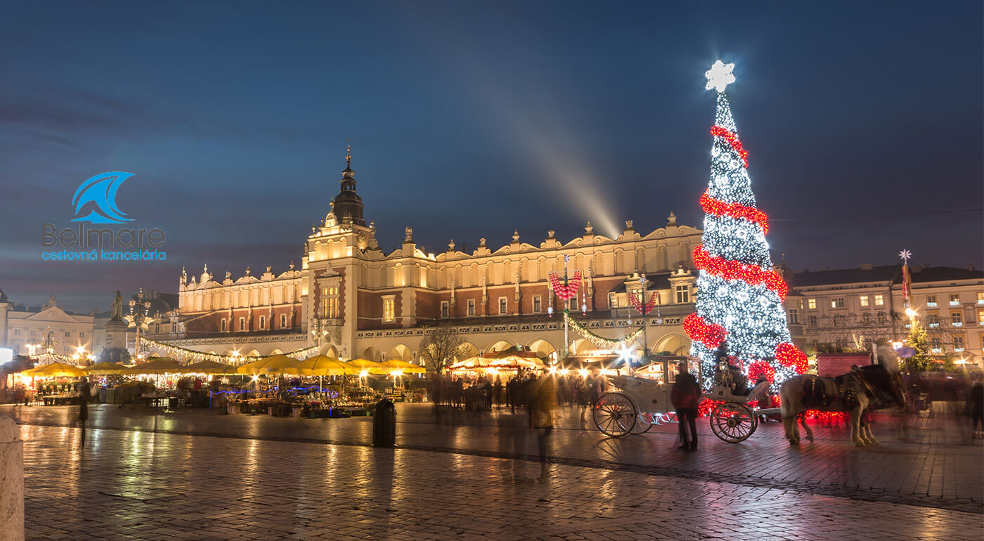 1-dňový zájazd Vianočný Krakow - adventné nákupy, tradičná poľská kuchyňa i prehliadka mesta