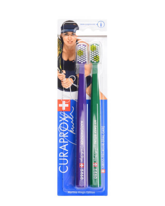 Zubné kefky Curaprox - Martina Hingis edition (5460 ultra soft - 2 ks v balení)