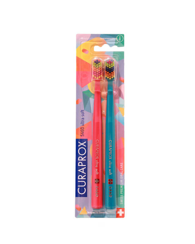 Zubné kefky Curaprox - Palette edition 2 (5460 ultra soft - 2 ks v balení)