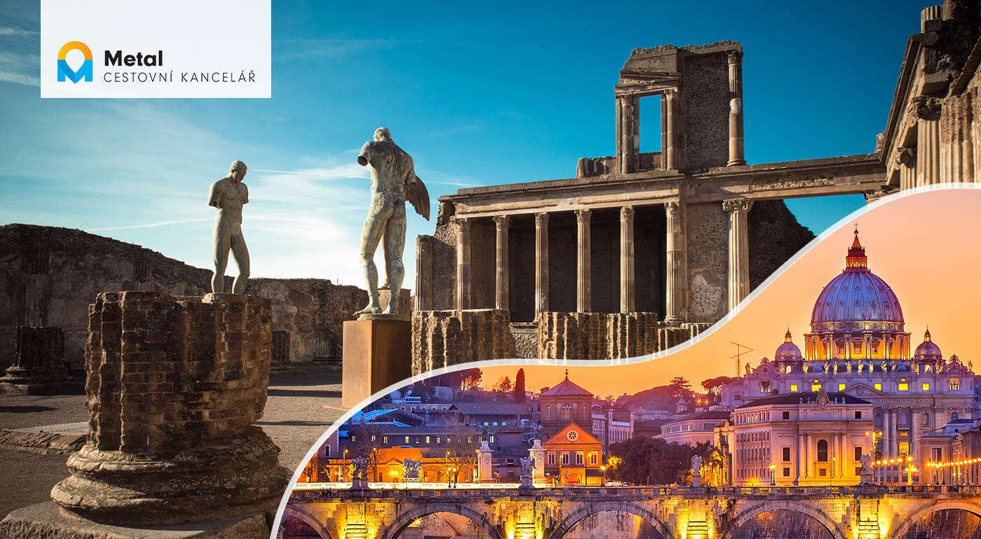 Taliansko: Putovanie po mestách Rím, Vatikán, Vezuv, Pompeje, Herculaneum, Capri a Neapol počas 5 dní