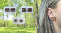 Drevené náušnice - nadčasový doplnok pre dámy vyrobený na Slovensku