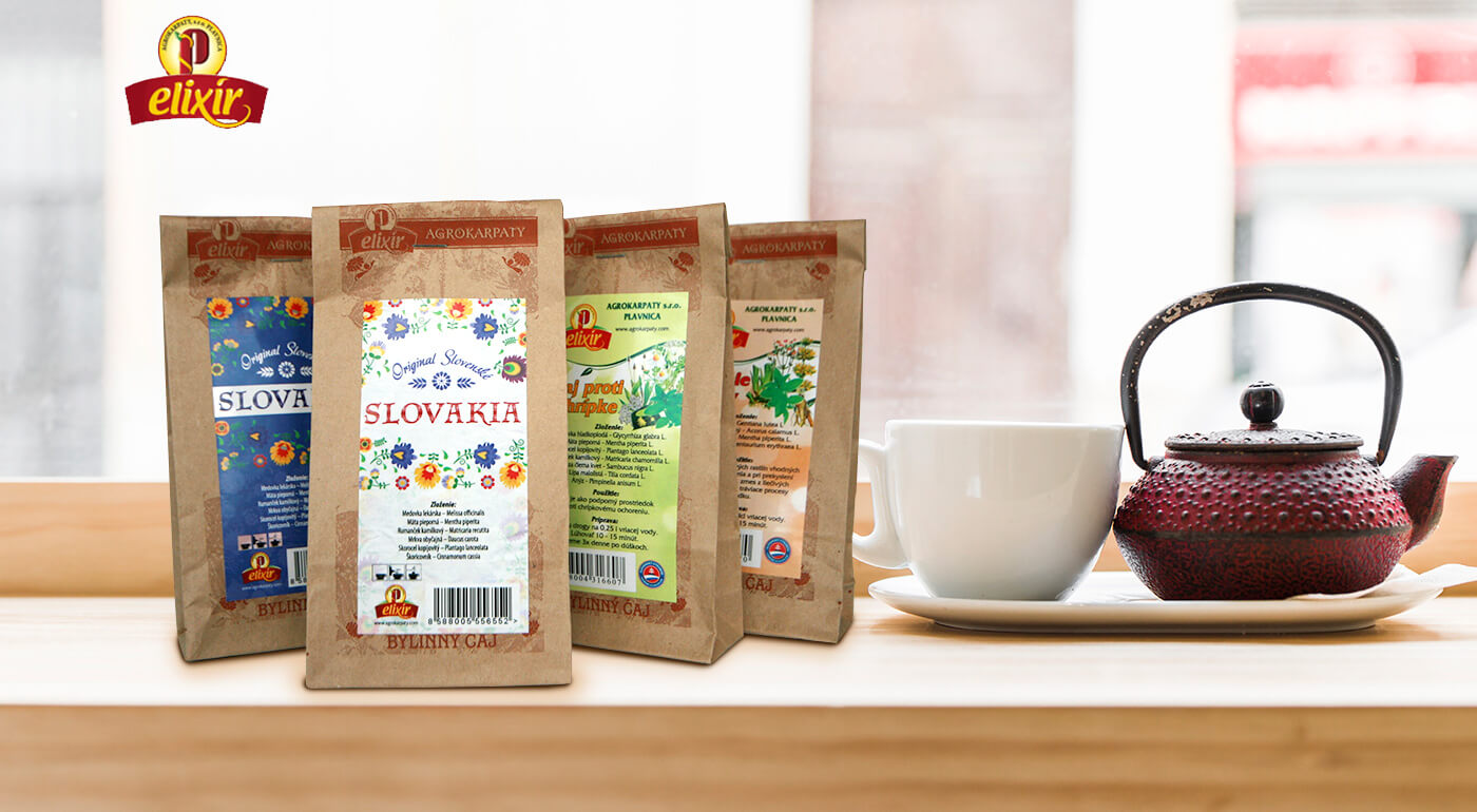 Sypané čaje Agrokarpaty pre celú rodinu - bylinné a ovocné čaje vyrobené na Slovensku