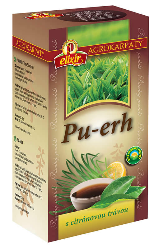 Čaj Pu-erh s citrónovou trávou (20 vreciek)