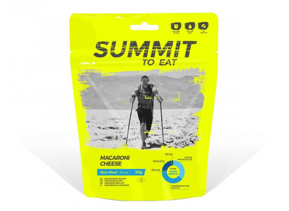 Mrazom sušené jedlo Summit to eat - makaróny so syrom 118 g (1 porcia)