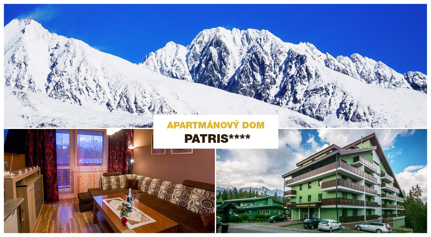Vysoké Tatry: Pobyt v moderne zariadenom Apartmánovom dome Patris v Tatranskej Štrbe