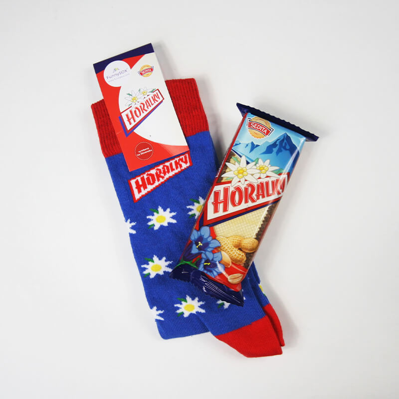 FunnySOX ponožky Horalky modré - veľkosť 36-40