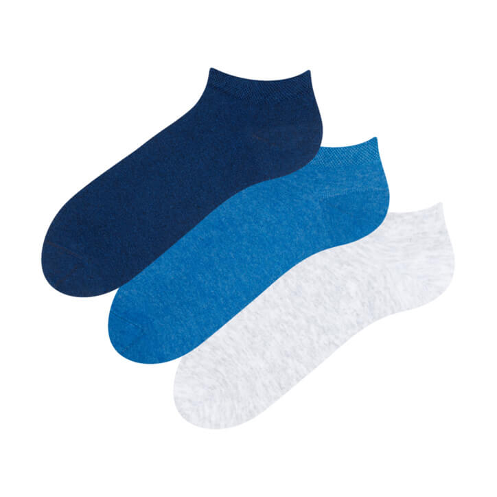Good Mood Trojbalenie členkových ponožiek z recyklovanej bavlny Vizionár - veľkosť 43-46
