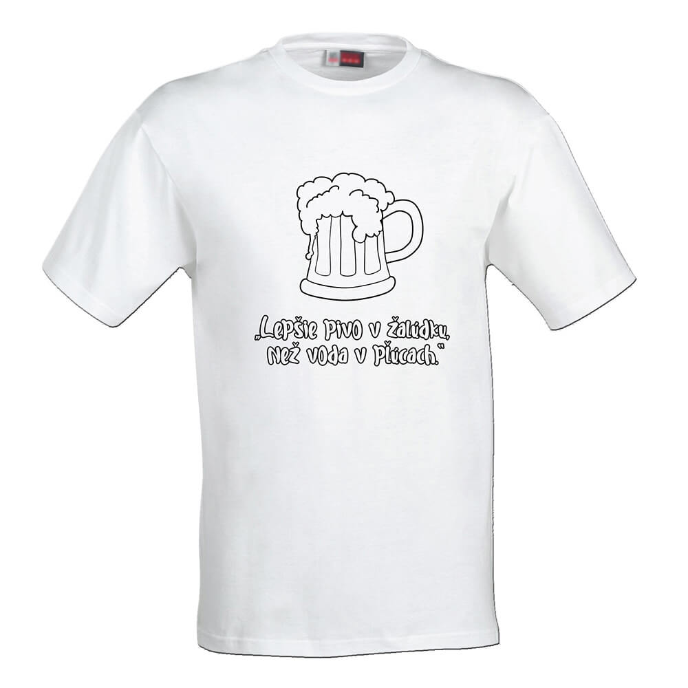 Pánske tričko Omaľovánka - Pivo, veľkosť L