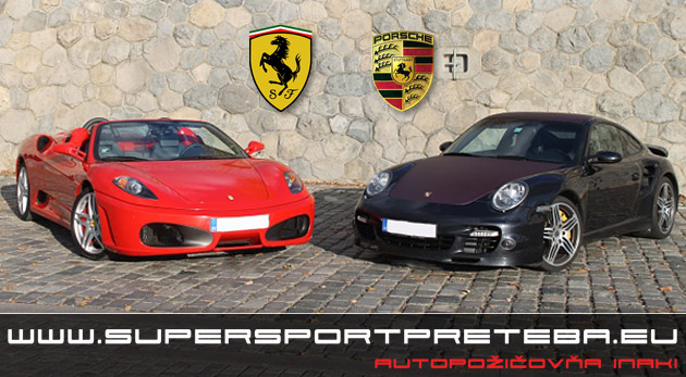 Nezabudnuteľná jazda na Porsche 911 Turbo alebo na Ferrari F430.