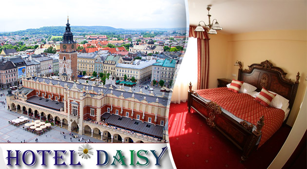 3 dňový pobyt Hotel Daisy Superior pre 1 osobu s raňajkami (2 lôžková izba obsadená 2 osobami) za  44,50€