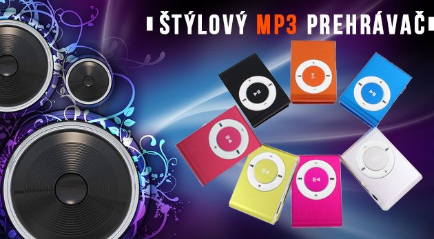 MP3 prehrávač v 6 rôznych farbách. Možnosť osobného odberu v centre BA.