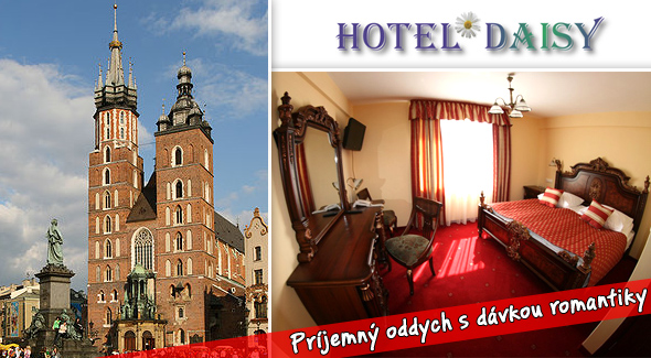 3 dňový pobyt Hotel Daisy Superior 39,50€ pre 1 osobu (2 lôžková izba)