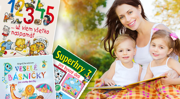 Set 3 detských knižiek - Superhry 1,2,3 za 7,10€ vrátane poštovného.