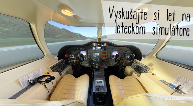 Let na simulátore - kópii lietadla Cessna Citation Jet II (C525A) pre 1 osobu (15 minút letu) za 29,90€
