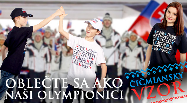 Čičmany v Soči! Tričko alebo šiltovka Slovensko s čičmianskym vzorom - výbava každého fanúšika počas ZOH Sochi 2014!