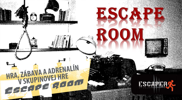 Escape room - Tajuplná miestnosť. Zábava, adrenalín a zážitky v skupinovej hre Escape room - na únik máte len 60 minút!