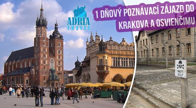 1-dňový poznávací zájazd pre 1 osobu do Krakova a Osvienčimu za 22€
