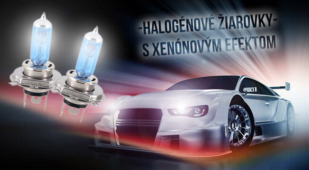 Žiarovky H4 modré s xenónovým efektom, dvojbalenie za 6,50€ vrátane poštovného