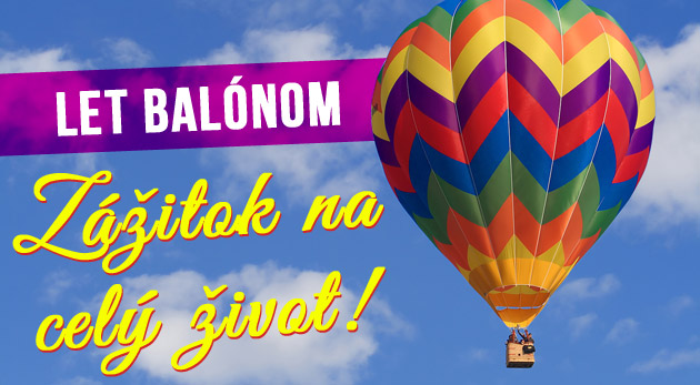 Let balónom pre jednu osobu za 99€ (v koši je okrem pilota 4 - 5 pasažierov)