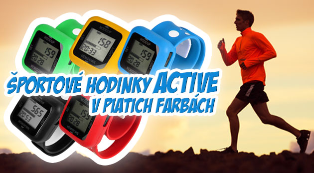 Športové hodinky KYTO Active v piatich farbách. Všetky aktivity vám zmeria praktický a štýlový pomocník!
