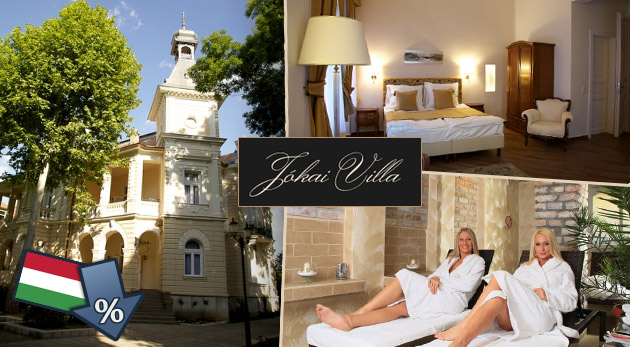 Navštívte Jókai Villa Hotel na Balatone! 3-dňový pobyt pre dve osoby s polpenziou, wellness a množstvom zliav!