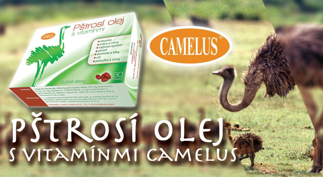 Účinný výživový doplnok - Pštrosí olej s vitamínmi Camelus - napomáha zlepšeniu zdravia a zvýšeniu vitality.