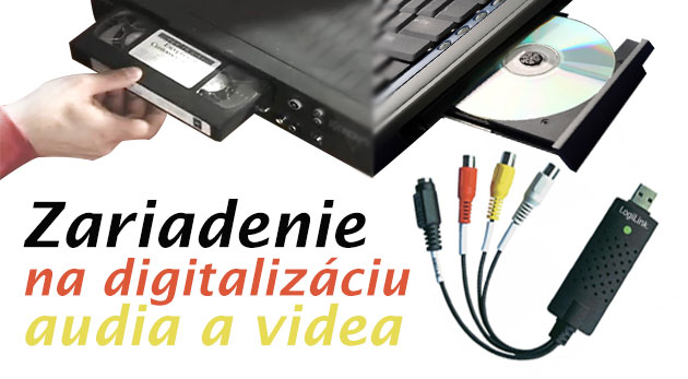 Zariadenie na digitalizáciu audia a videa LOGILINK USB 2.0 - prepis pásky VHS, audiokaziet a mini DV na DVD