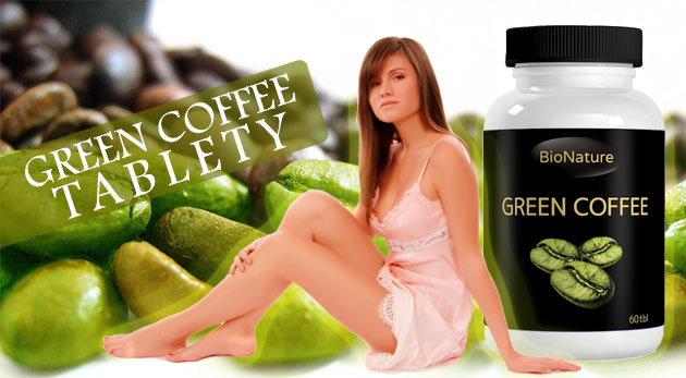 Green coffee tablety - zelená káva - 60, 90 alebo 120-tabletové balenie