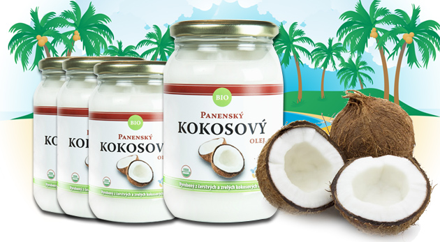 BIO panenský kokosový olej lisovaný za studena na varenie, pečenie i starostlivosť o vaše telo a vlasy