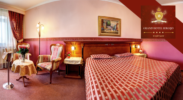 Pobyt na 5 dni (4 noci) pre 1 osobu s polpenziou v Grand Hoteli Sergijo**** za 92€ plus 60-minútový vstup do sauny za pobyt, 60-minútový vstup do relaxačnej miestnosti s Jacuzzi
