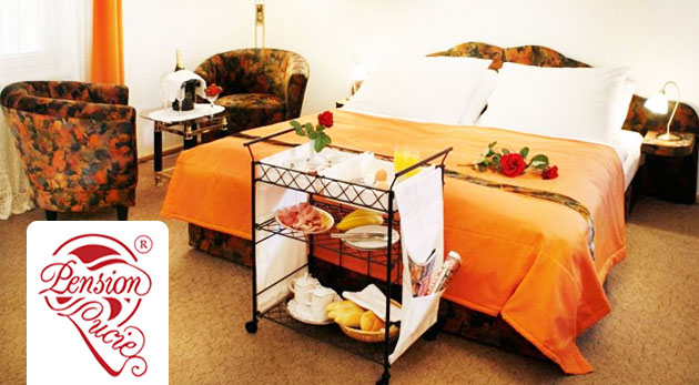 3-dňový romantický pobyt pre 2 osoby s raňajkami + wellness v Pensione Lucie**** v Prahe len za 119€