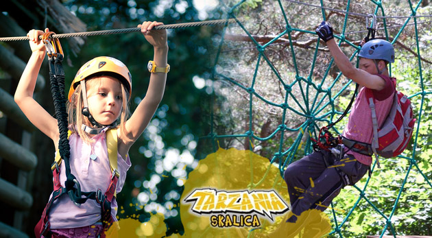 Vstup do lanového parku Tarzánia Skalica. Skvelá zábava a adrenalín pre deti aj dospelých!