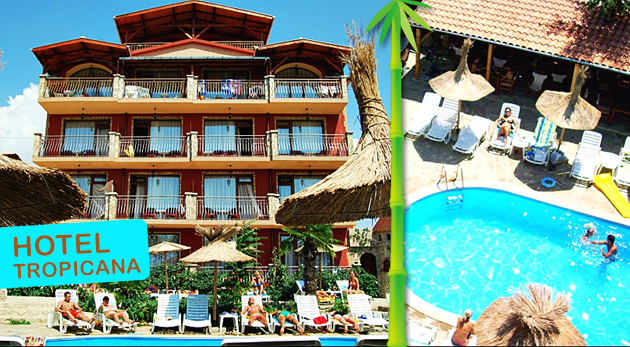 Dovolenka v Bulharsku v Hoteli Tropicana pre 2 osoby v 2-lôžkovej izbe na 1 noc s raňajkami za 44€. Termín júl, august 2014.