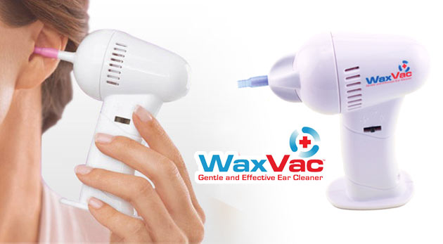Profesionálny prístroj na čistenie uší WaxVac + 4ks alkalických bateriek Robus za 7,50€