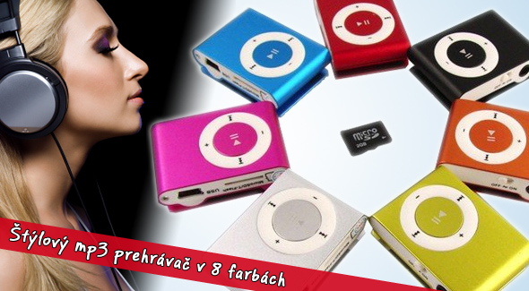 MP3 prehrávač MINI za 7,99€ (vrátane poštovného) - farba strieborná