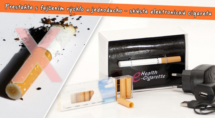 Elektronická cigareta - bez dymu a zápachu vrátane poštovného.