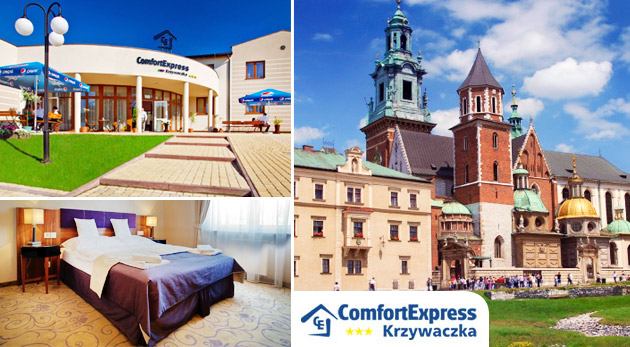 Pobyt vo dvojici na 3 alebo 4 dni v poľskom hoteli Comfort Express*** neďaleko Krakova s raňajkami a večerou