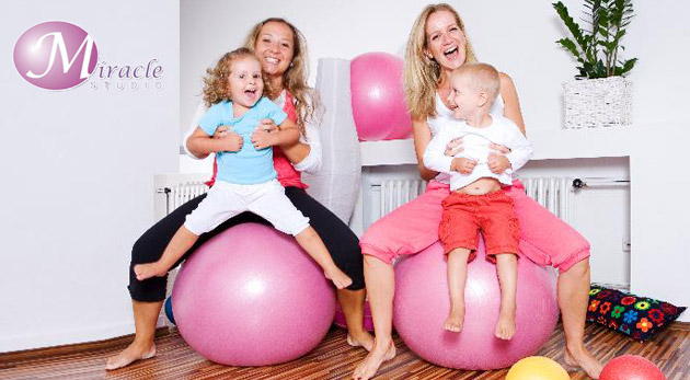 Cvičenie pre mamičky s deťmi v štúdiu Miracle v Bratislave