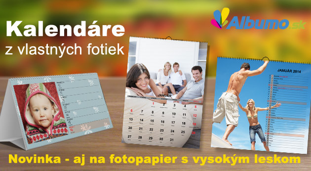 Stolový fotokalendár 29 x 12, dvojtýždenný za 5,95€