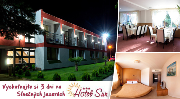 3 dňový pobyt v Hoteli Sun pre 2 osoby - ubytovanie, raňajky, celodenný vstup do Aquaparku za 89€