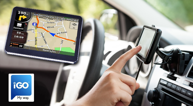 GPS navigácia iGO8 s dotykovým displejom