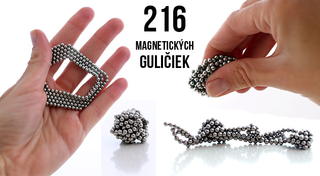 Magnetický hlavolam NeoCube - 216 magnetických guľôčok s priemerom 3 mm len za 6,99€