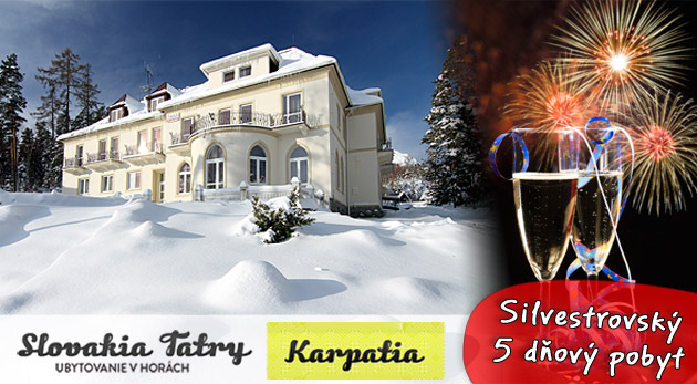 Oslávte Silvester vo Vysokých Tatrách - 5 dní v útulnom penzióne Karpatia v Tatranskej Lesnej