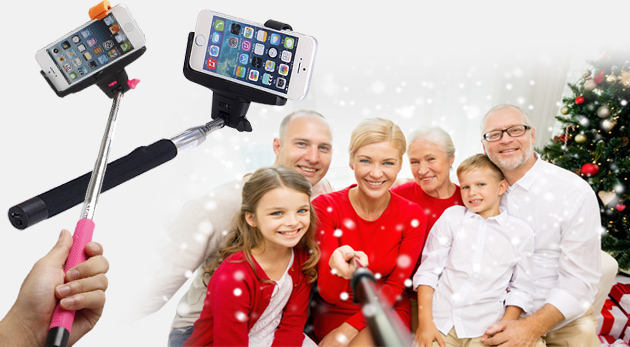 Monopod na fotenie selfie, nabíjací kábel, držiak na mobil, silikónový nadstavec držiaka za 14,99€