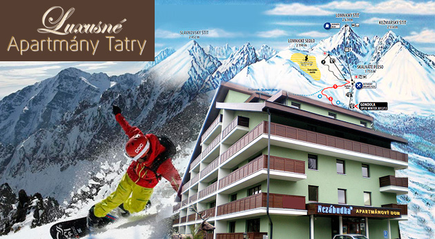 Oddych či lyžovačka v krásnych Vysokých Tatrách - luxusné Apartmány Nezábudka**** v Tatranskej Štrbe