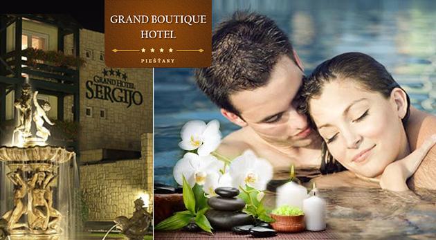 Úžasný relax v luxusnom GRAND BOUTIQUE HOTEL SERGJIO**** v kúpeľných Piešťanoch pre dvoch
